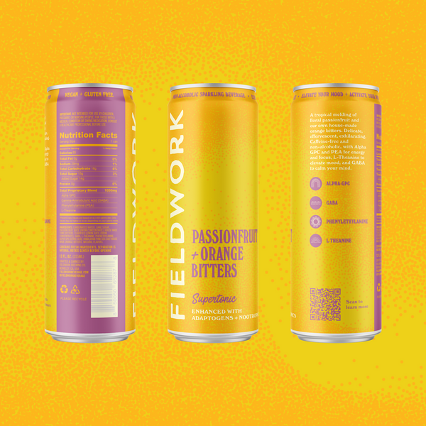 Passionfruit & Orange Bitters Fieldwork Supertonic™ - 4-pack of 12oz Cans