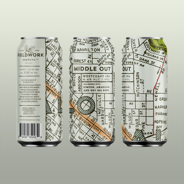 Middle Out Westcoast IPA - 4-pack of 16oz Cans
