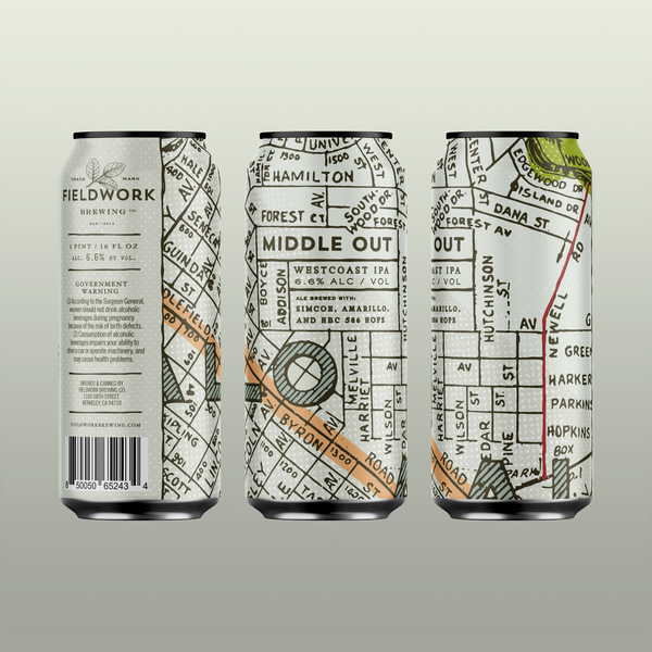 Middle Out Westcoast IPA - 4-pack of 16oz Cans