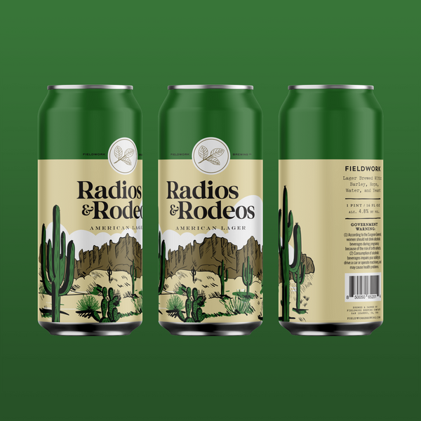 Radios & Rodeos American Lager - 4-pack of 16oz Cans