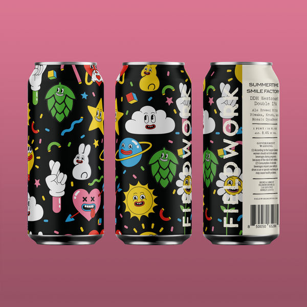 Summertime Smile Factory DDH Westcoast Double IPA - 4-pack of 16oz Cans