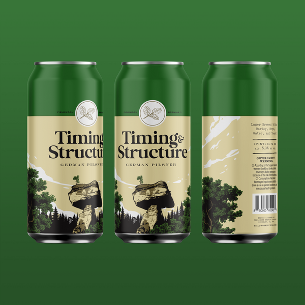 Timing & Structure German Pilsner - 4-pack of 16oz Cans