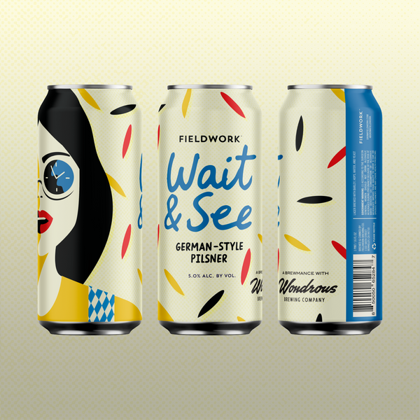 Wait & See German-style Pilsner - 4-pack of 16oz Cans