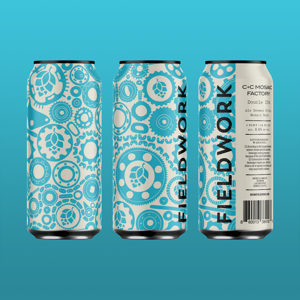 C&C Mosaic Factory Hazy Double IPA - 4-pack of 16oz Cans