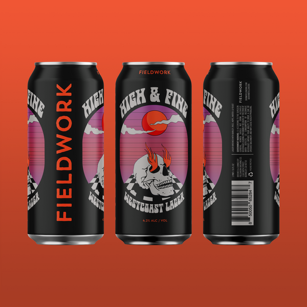 High & Fine Westcoast Lager - 4-pack of 16oz Cans