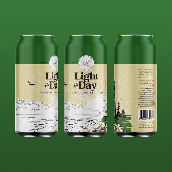 Light & Day Westcoast Pilsner - 4-pack of 16oz Cans