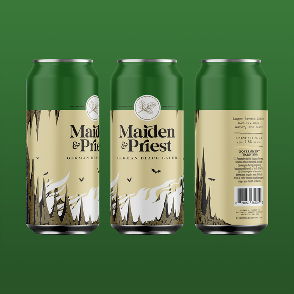 Maiden & Priest German Black Lager - 4-pack of 16oz Cans