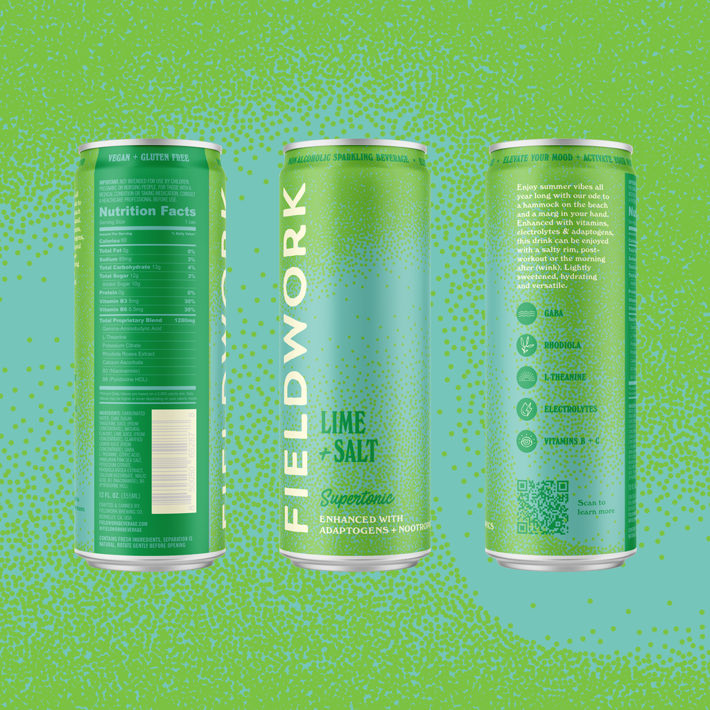 Lime & Salt Fieldwork Supertonic™ - 4-pack of 12oz Cans Lime & Salt Fieldwork Supertonic™ - 4-pack of 12oz Cans