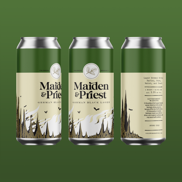 Maiden & Priest German Black Lager - 4-pack 16oz Cans