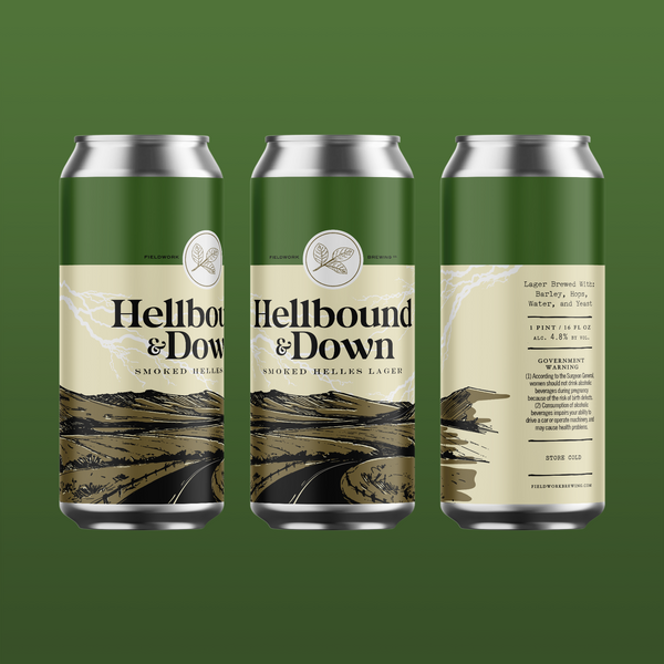 Hellbound & Down Smoked Helles Lager - 4-pack of 16oz Cans