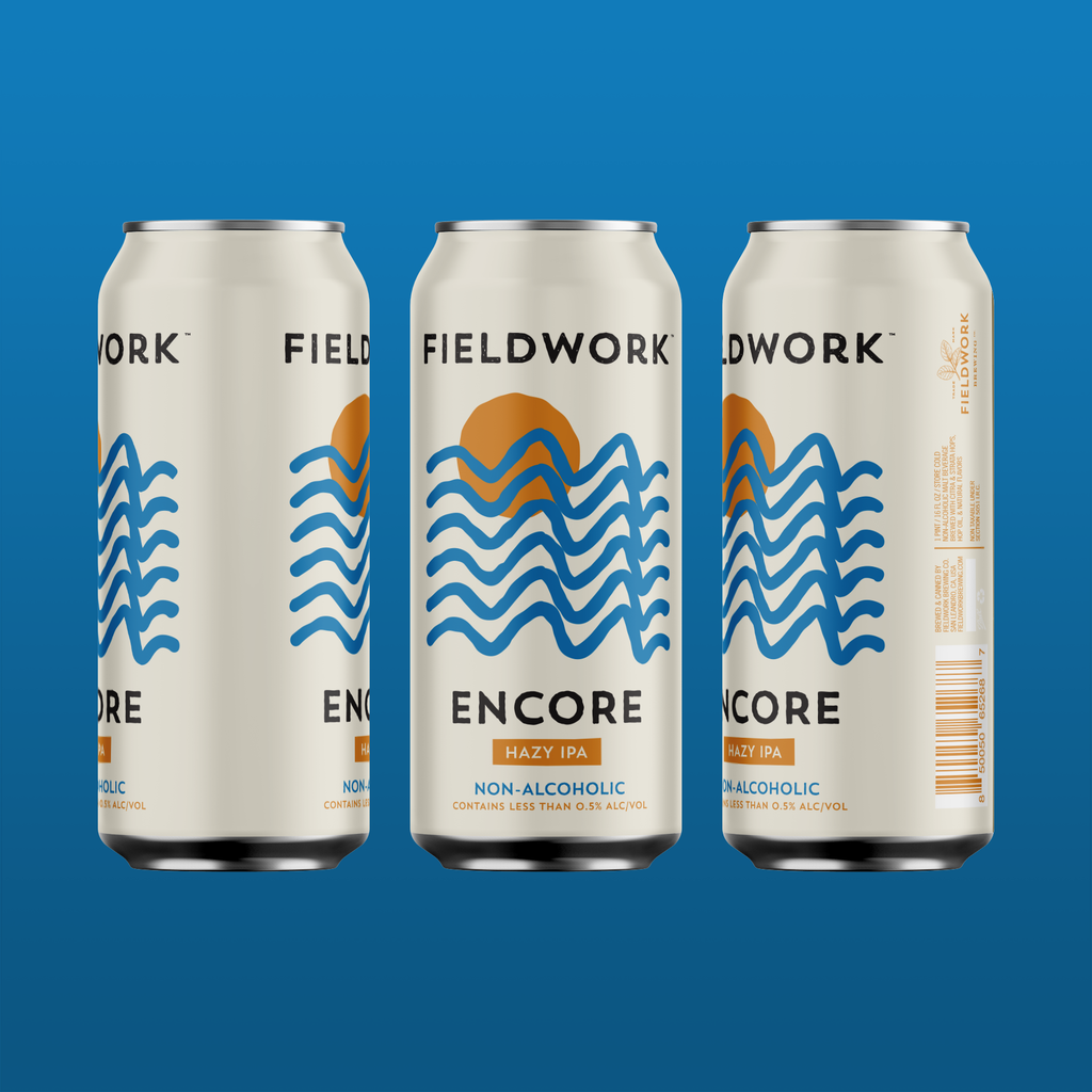 Encore NA Hazy IPA - 4-pack of 16oz Cans – Fieldwork Brewing Encore NA Hazy IPA - 4-pack of 16oz Cans – Fieldwork Brewing